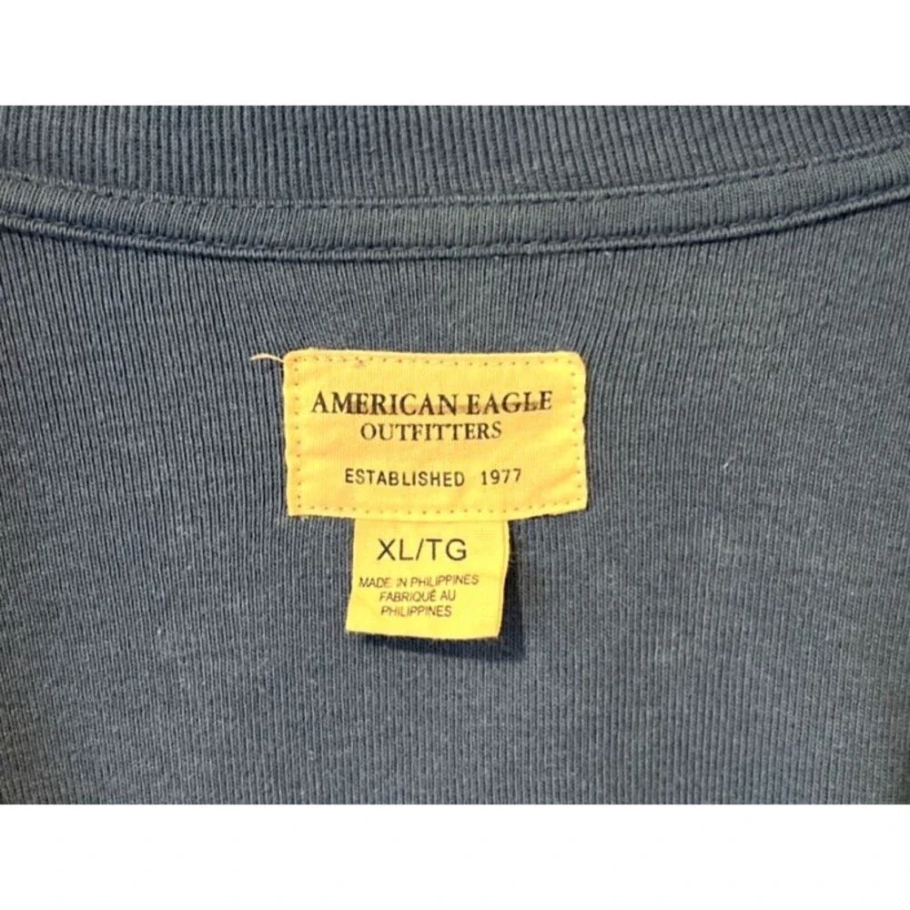 American Eagle Mens Blue Long Sleeve Full Zip Track Jacket Size XXLarge